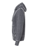 J America JA8916 Adult Vintage Zen Full-Zip Fleece Hooded Sweatshirt #color_DARK SMOKE
