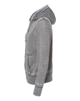 J America JA8916 Adult Vintage Zen Full-Zip Fleece Hooded Sweatshirt #color_CEMENT