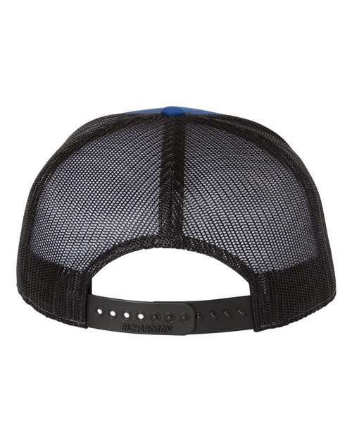 Richardson 168 Seven-Panel Trucker Cap #color_Royal/ Black