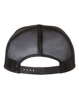 Richardson 168 Seven-Panel Trucker Cap #color_Heather Grey/ Black