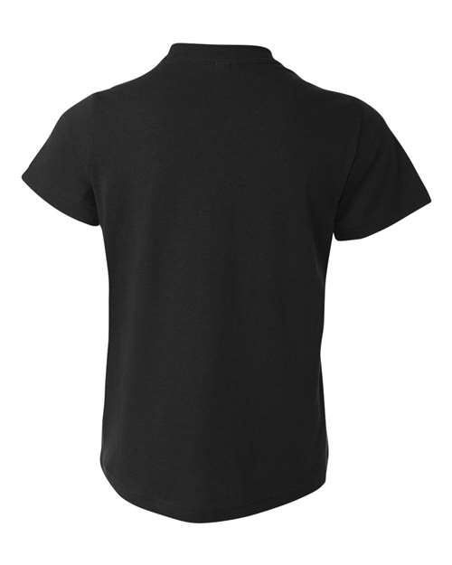 Bella + Canvas 3001Y Youth Jersey T-Shirt #color_BLACK