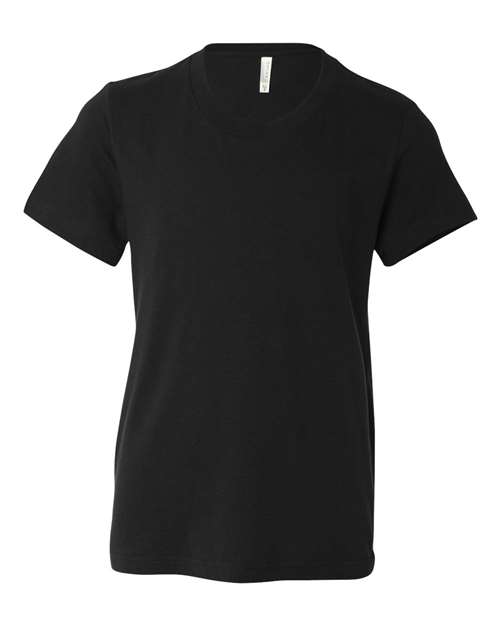 Bella + Canvas 3001Y Youth Jersey T-Shirt #color_BLACK
