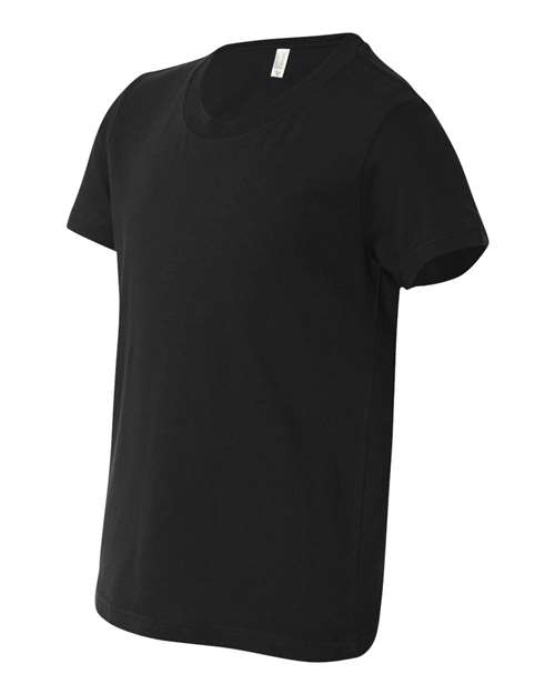 Bella + Canvas 3001Y Youth Jersey T-Shirt #color_BLACK