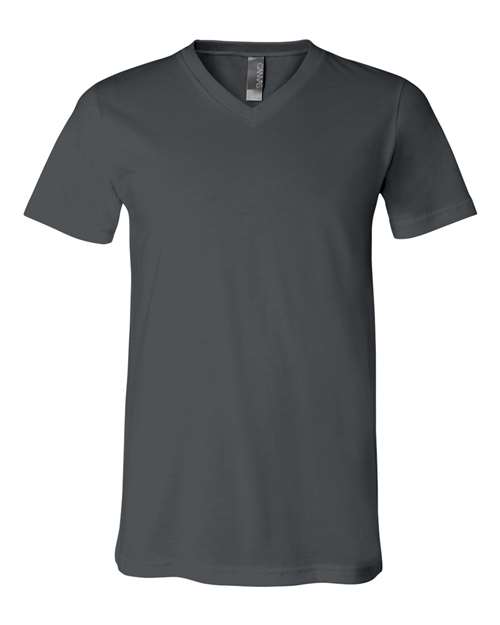 Bella + Canvas 3005 Unisex Jersey Short-Sleeve V-Neck T-Shirt #color_ASPHALT