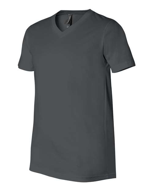Bella + Canvas 3005 Unisex Jersey Short-Sleeve V-Neck T-Shirt #color_ASPHALT