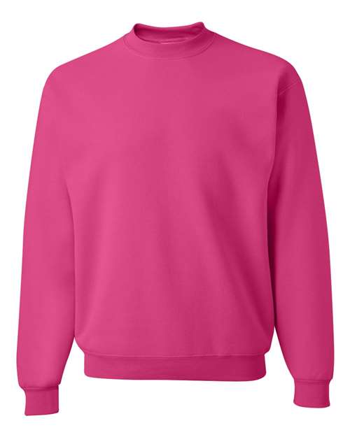 Jerzees 562 Adult NuBlend FleeceCrew #color_CYBER PINK