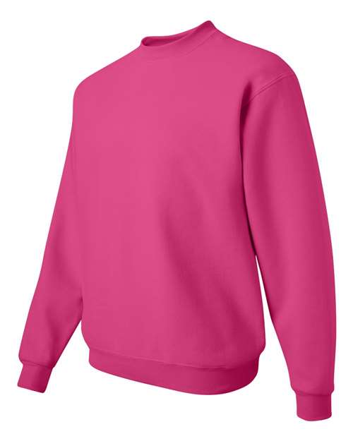 Jerzees 562 Adult NuBlend FleeceCrew #color_CYBER PINK
