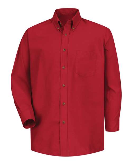 Red Kap SP90 Poplin Dress Shirt #color_Red