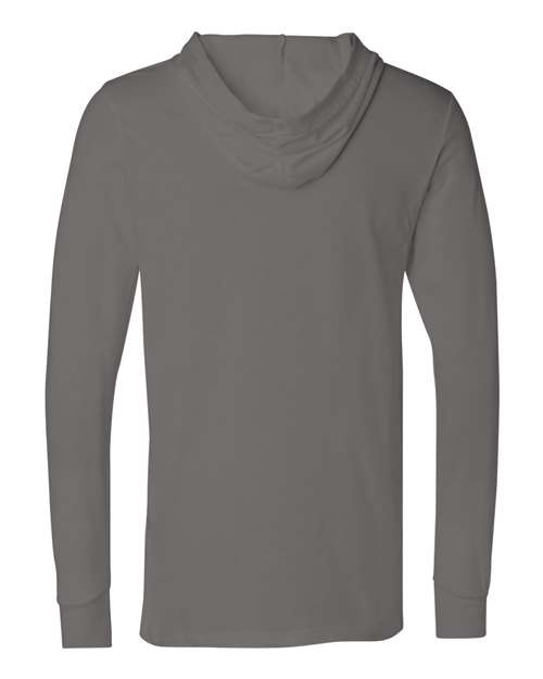 Bella + Canvas 3512 Unisex Jersey Long-Sleeve Hoodie #color_ASPHALT