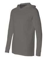 Bella + Canvas 3512 Unisex Jersey Long-Sleeve Hoodie #color_ASPHALT