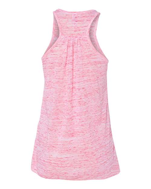 Bella + Canvas B8800 Ladies' Flowy Racerback Tank #color_RED MARBLE