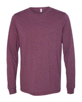 Bella + Canvas 3501 Unisex Jersey Long-Sleeve T-Shirt #color_MAROON TRIBLEND