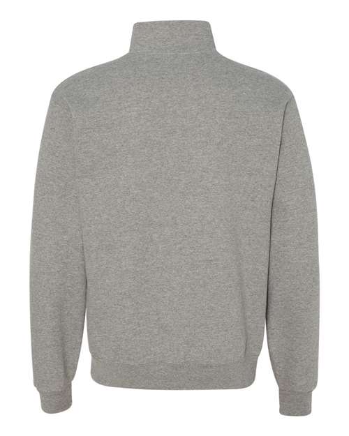 Jerzees 995M Adult NuBlend Quarter-Zip Cadet Collar Sweatshirt #color_OXFORD