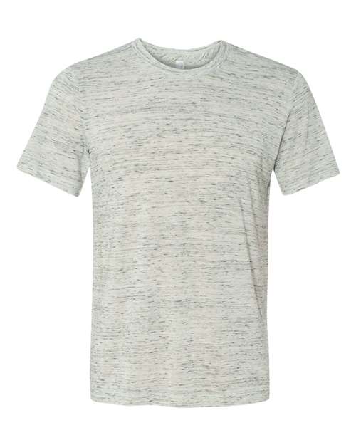 Bella + Canvas 3650 Unisex Poly-Cotton Short-Sleeve T-Shirt #color_WHITE MARBLE