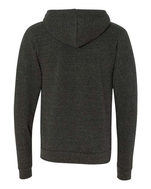 Bella + Canvas 3909 Unisex Triblend Sponge Fleece Full-Zip Hoodie #color_CHAR-BLACK TRIB