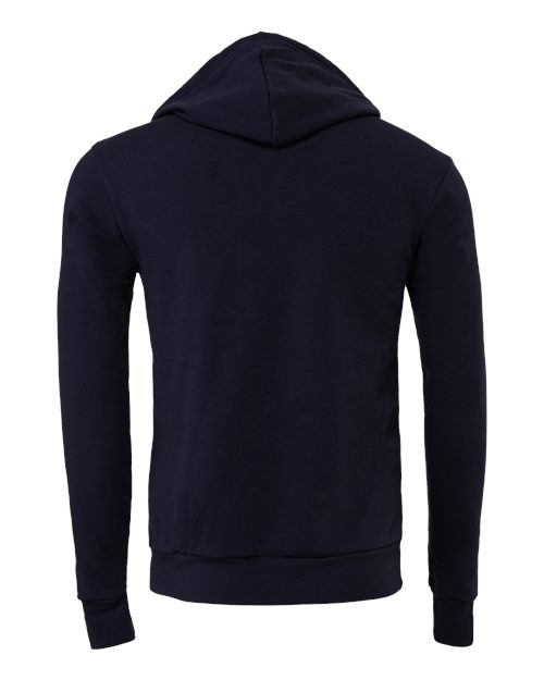 Bella + Canvas 3719 Unisex Sponge Fleece Pullover Hooded Sweatshirt #color_NAVY