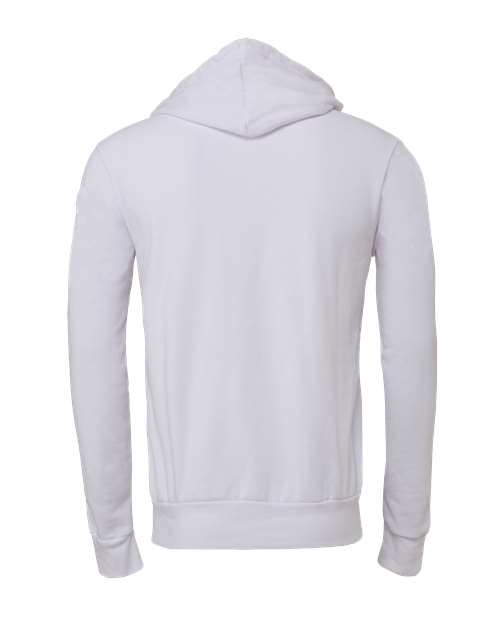 Bella + Canvas 3719 Unisex Sponge Fleece Pullover Hooded Sweatshirt #color_WHITE
