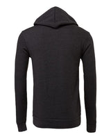 Bella + Canvas 3719 Unisex Sponge Fleece Pullover Hooded Sweatshirt #color_DK GRAY HEATHER