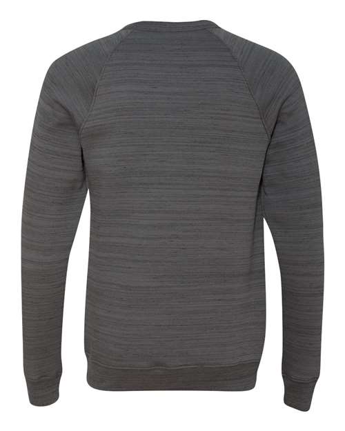 Bella + Canvas 3901 Unisex Sponge Fleece Crewneck Sweatshirt #color_DK GRY MRBLE FLC