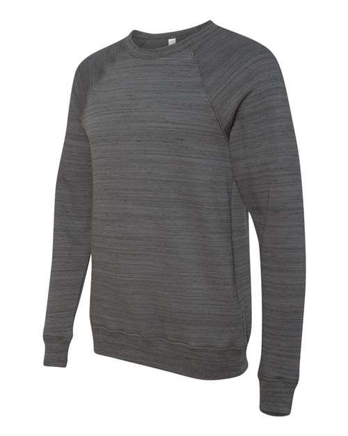 Bella + Canvas 3901 Unisex Sponge Fleece Crewneck Sweatshirt #color_DK GRY MRBLE FLC