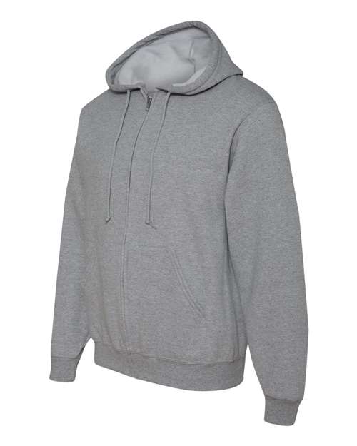 Jerzees 993 Adult NuBlend Fleece Full-Zip Hooded Sweatshirt #color_ATHLETIC HEATHER