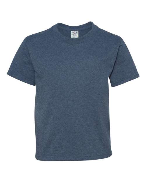 Jerzees 29B Youth DRI-POWER ACTIVE T-Shirt #color_VINTAGE HTH BLUE