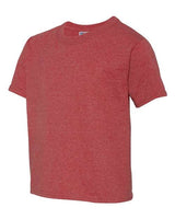 Jerzees 29B Youth DRI-POWER ACTIVE T-Shirt #color_VINTAGE HTH RED