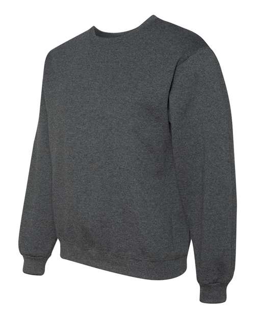 Jerzees 4662 Adult Super Sweats NuBlend Fleece Crew #color_BLACK HEATHER