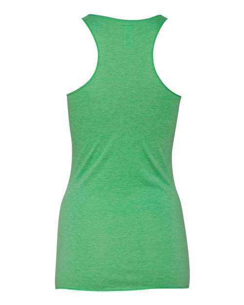 Bella + Canvas 8430 Ladies' Triblend Racerback Tank #color_GREEN TRIBLEND