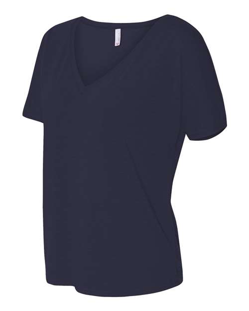 Bella + Canvas 8815 Ladies' Slouchy V-Neck T-Shirt #color_MIDNIGHT