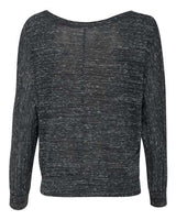 Bella + Canvas 8850 Ladies' Flowy Long-Sleeve Off Shoulder T-Shirt #color_BLACK MARBLE