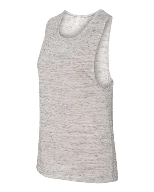Bella + Canvas B8803 Ladies' Flowy Scoop Muscle Tank #color_WHITE MARBLE