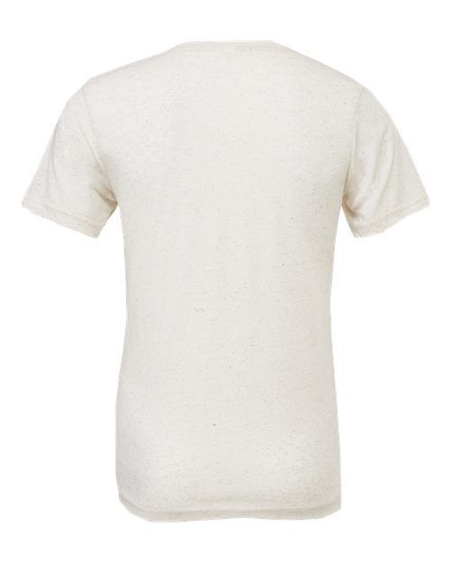 Bella + Canvas 3415C Unisex Triblend V-Neck T-Shirt #color_OATMEAL TRIBLEND