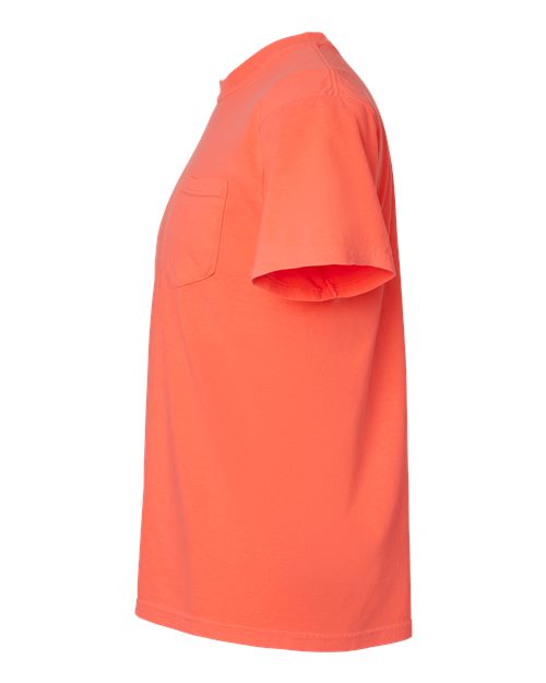 Comfort Colors 6030CC Adult Heavyweight Pocket T-Shirt #color_NEON RED ORANGE