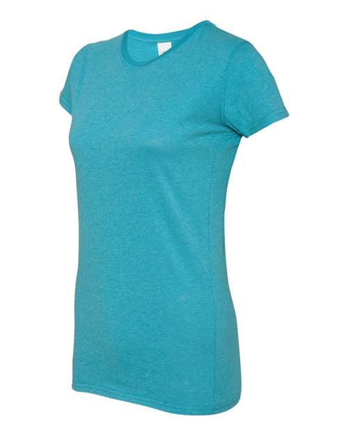 J America JA8138 Ladies' Glitter T-Shirt #color_MAUI BLUE