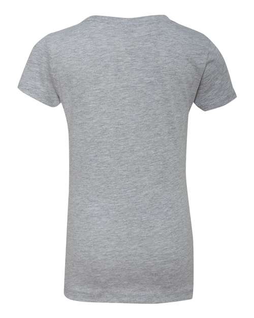 Next Level N3710 Youth Girls Princess T-Shirt #color_HEATHER GRAY