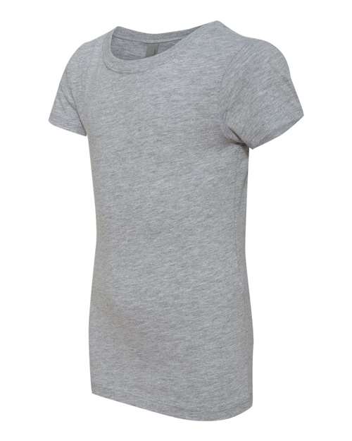 Next Level N3710 Youth Girls Princess T-Shirt #color_HEATHER GRAY