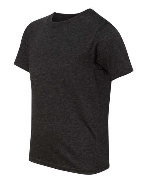 Next Level N6310 Youth Triblend Crew #color_VINTAGE BLACK
