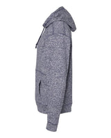 J America JA8613 Adult Cosmic Poly Fleece Hooded Sweatshirt #color_NAVY FLECK