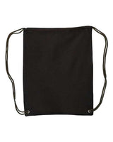 Liberty Bags 8875 Cotton Drawstring Backpack #color_BLACK