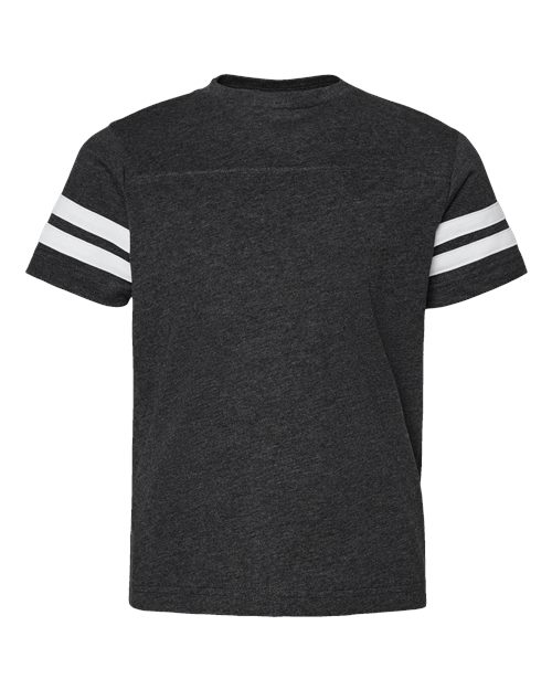 LAT 6137 Youth Football Fine Jersey T-Shirt #color_VN SMOKE/ BD WHT