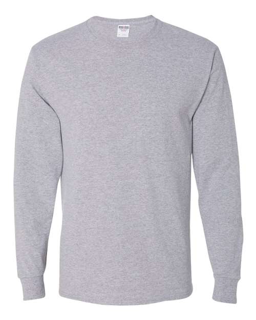 Jerzees 29L Adult DRI-POWER ACTIVE Long-Sleeve T-Shirt #color_ATHLETIC HEATHER