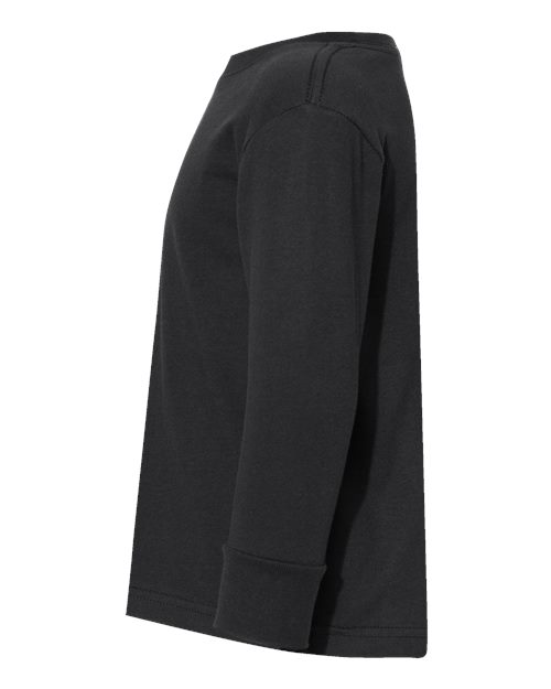 Rabbit Skins RS3302 Toddler Long-Sleeve Fine Jersey T-Shirt #color_BLACK