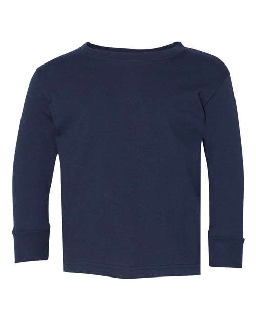 Rabbit Skins RS3302 Toddler Long-Sleeve Fine Jersey T-Shirt #color_NAVY
