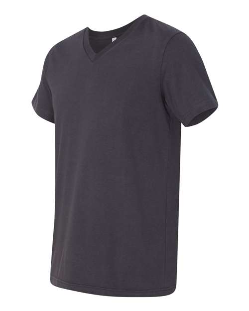 Bella + Canvas 3005 Unisex Jersey Short-Sleeve V-Neck T-Shirt #color_DARK GREY