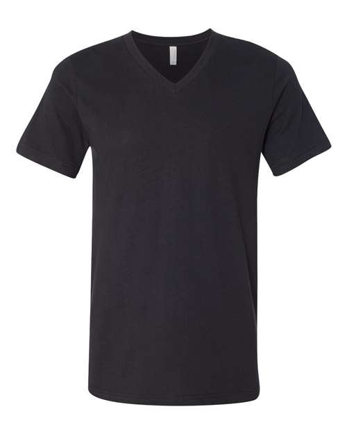 Bella + Canvas 3005 Unisex Jersey Short-Sleeve V-Neck T-Shirt #color_VINTAGE BLACK