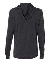 Bella + Canvas 3512 Unisex Jersey Long-Sleeve Hoodie #color_CHRCL BLCK TRBLN