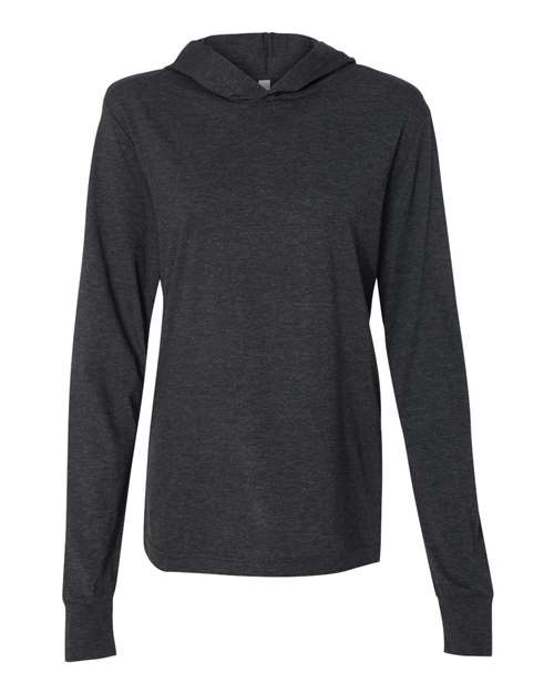 Bella + Canvas 3512 Unisex Jersey Long-Sleeve Hoodie #color_CHRCL BLCK TRBLN