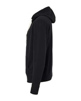 Independent Trading Co. PRM90HTZ Heathered French Terry Full-Zip Hooded Sweatshirt #color_Black
