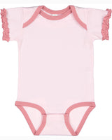 Rabbit Skins 4429 Infant Ruffle Bodysuit